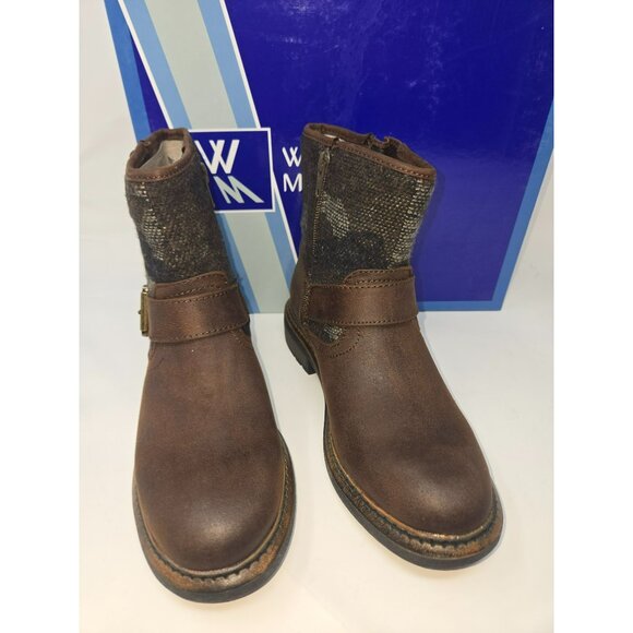 White Mountain Womens Carlin Brown Ankle Boots 6M - Picture 7 of 8